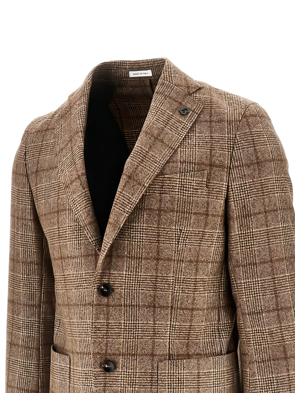 BRERAS MILANO chamarra con botones y cuadros estampados | Sacos | Image 2