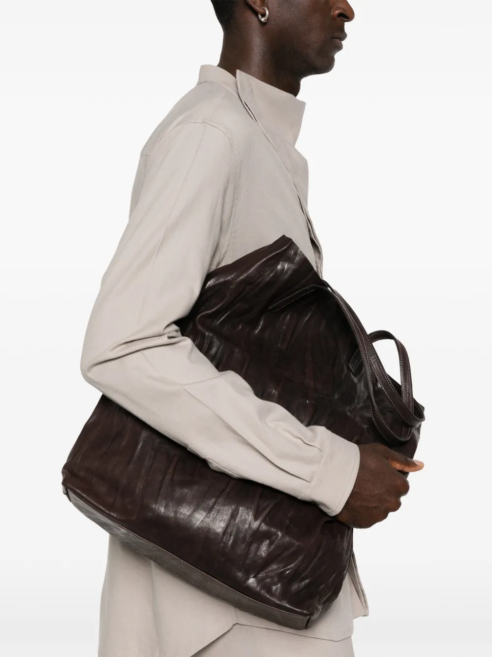 SOMMET Long Island open-top tote bag | Brown | Image 1