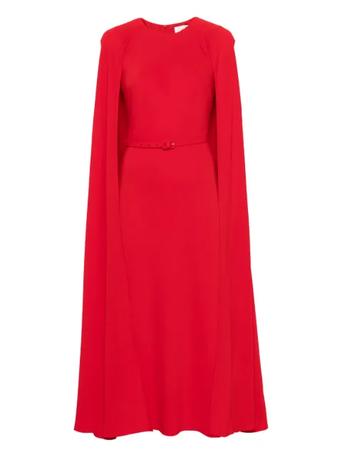 Roland Mouret belted cape maxi dress