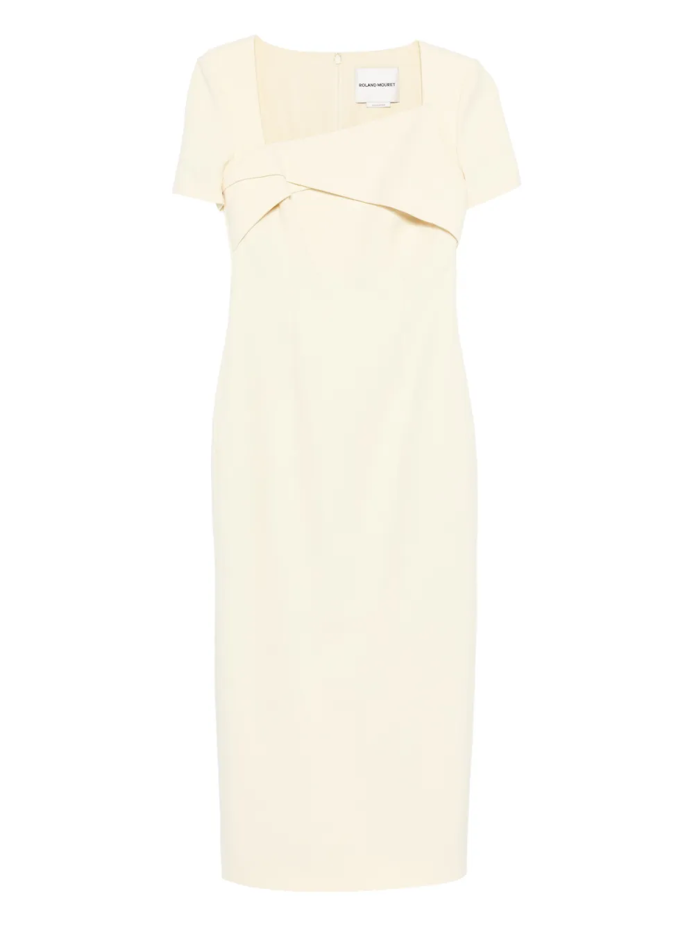 Roland Mouret square-neck twisted maxi dress - Gelb