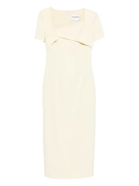 Roland Mouret vestido largo con diseño retorcido