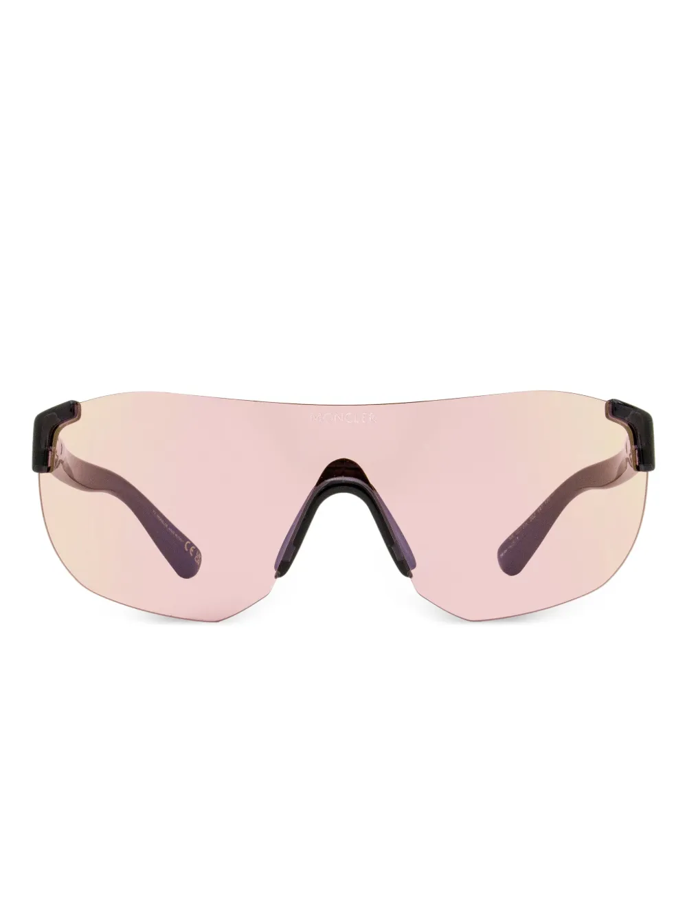 Moncler Eyewear rimless shield sunglasses | Grey | Image 1