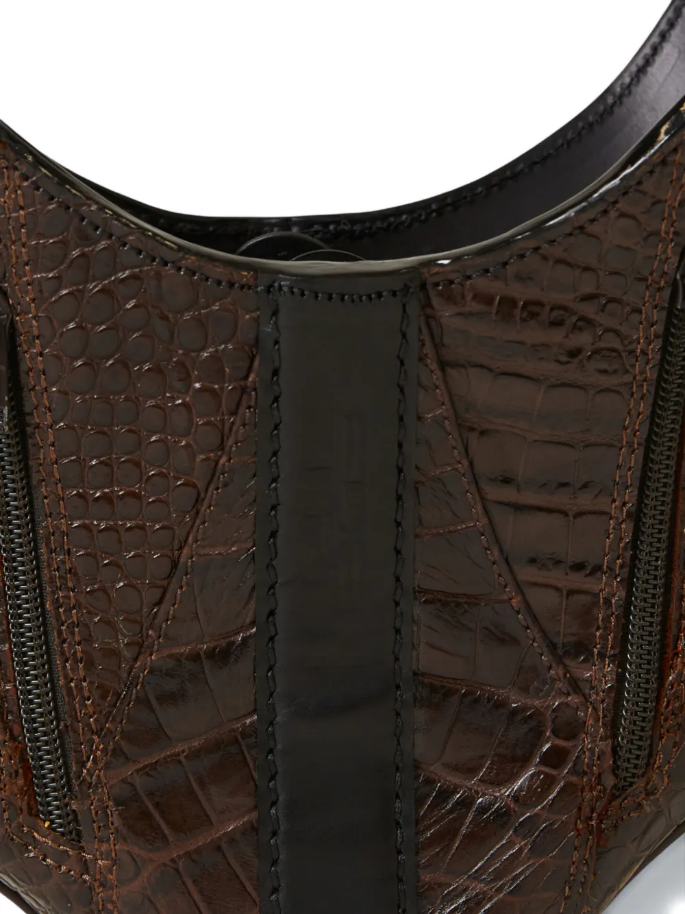 Bootbag Croc-Embossed Leather Tote Bag