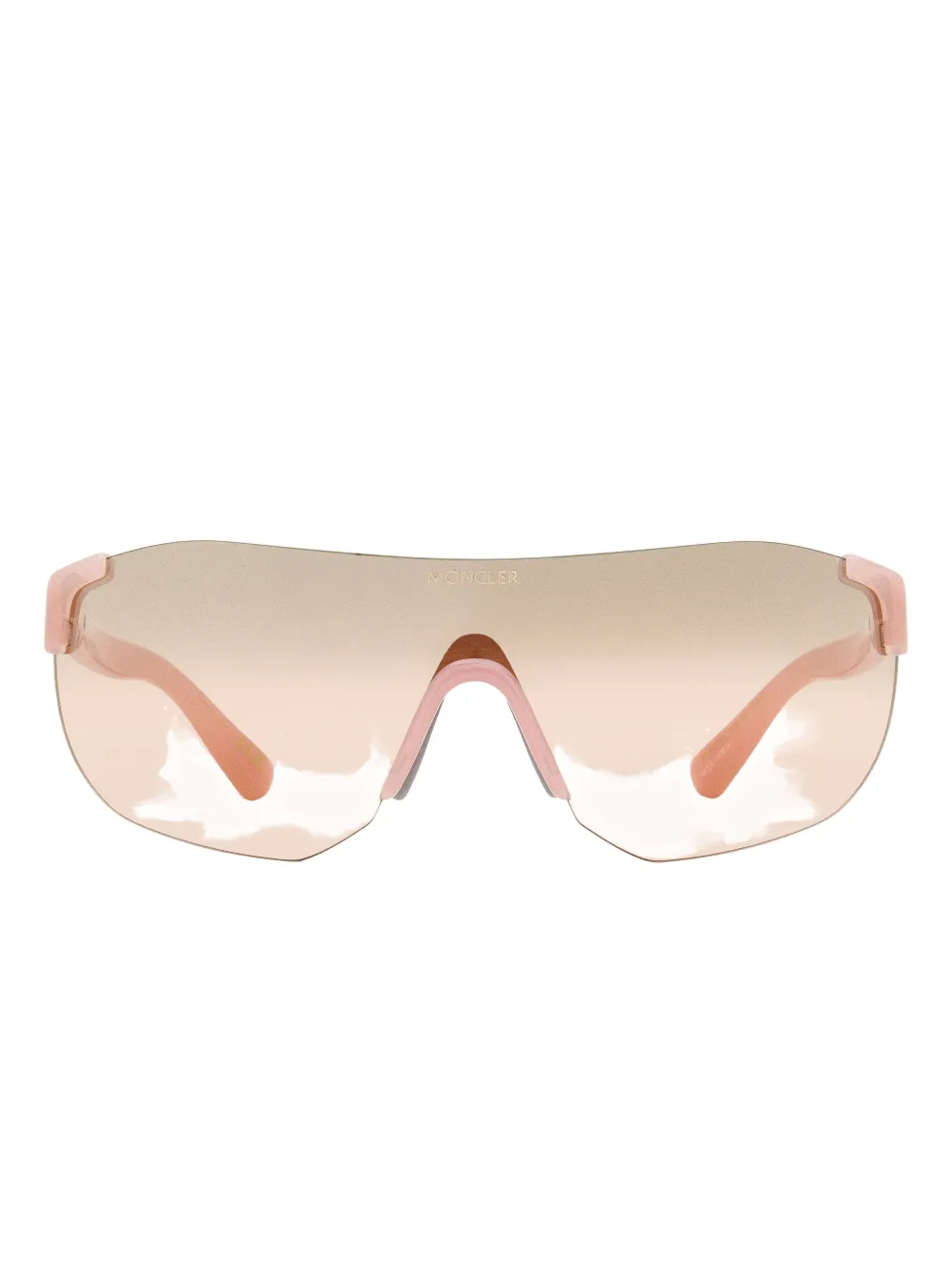 Moncler 272-k Logo-detailed Sunglasses In Gold