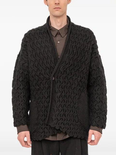 Devoa textured cardigan