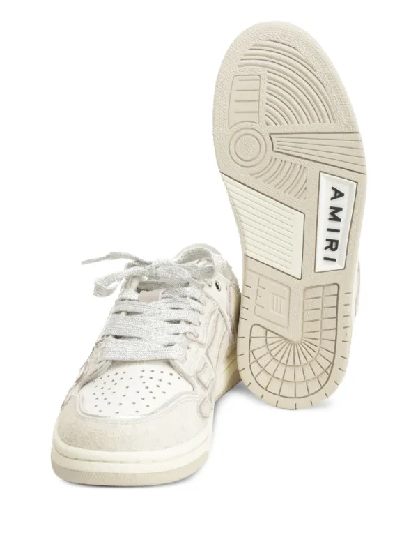 AMIRI Skel glitter-detail Sneakers | Neutrals | FARFETCH