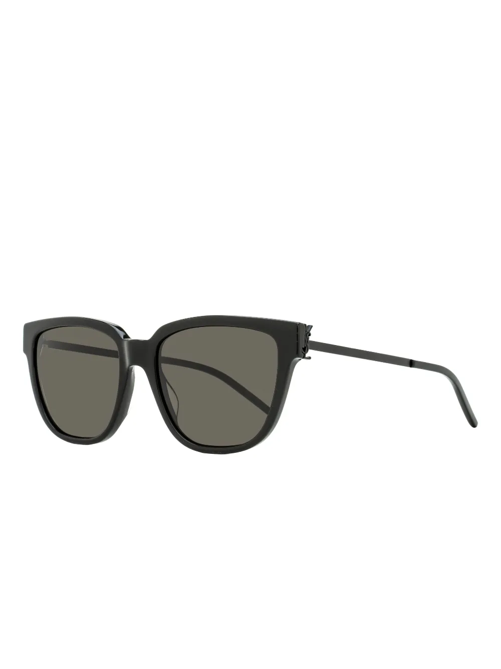 Saint Laurent Monogram Cat-eye Sunglasses In Black