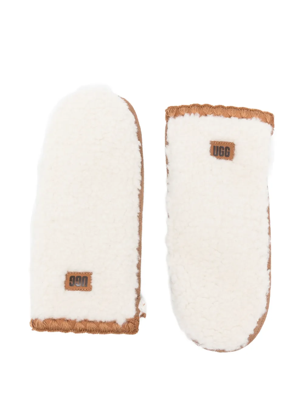 UGG border-detail mittens | Neutrals | Image 1