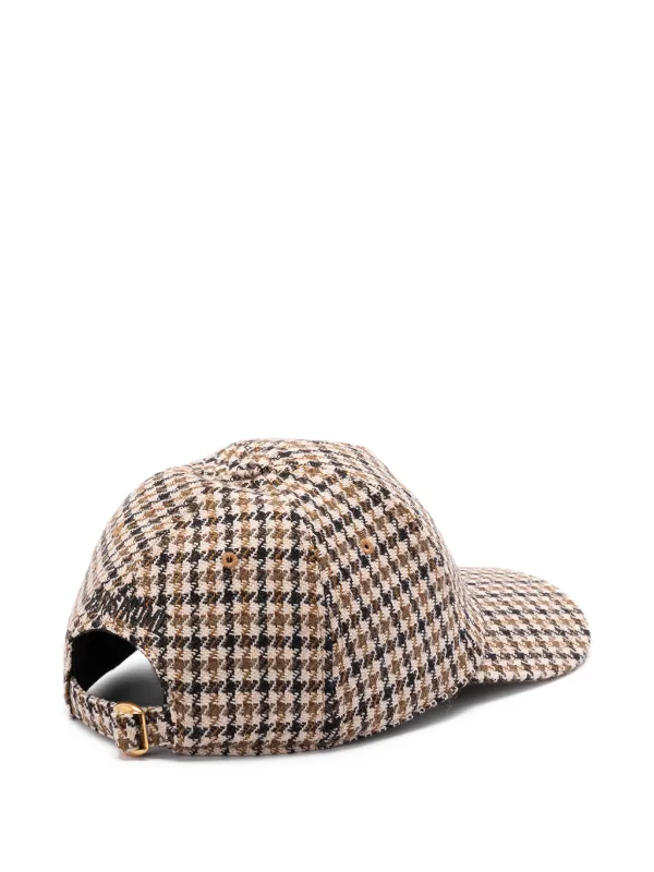 Valentino Garavani Tan and Black Patterned Hat VALENTINO GARAVANI Women main image 3