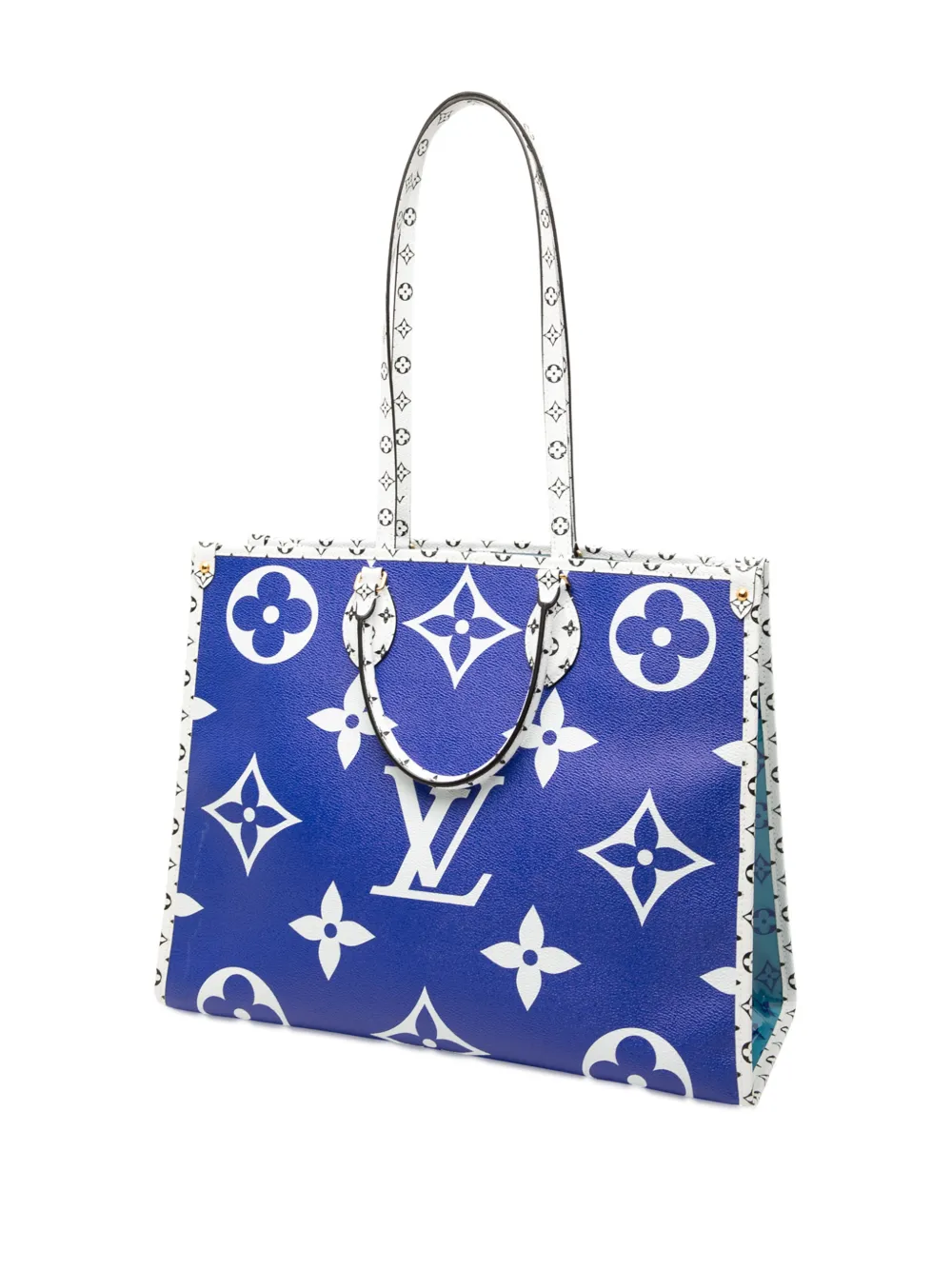 LOUIS VUITTON Pre-owned 2019 Monogram Giant Okinawa Onthego Gm Satchel In Blue