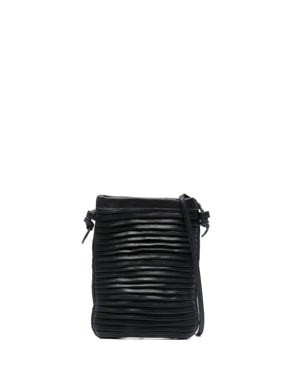 Sommet Pleated Palomarow Satchel Crossbody Bag In Blue