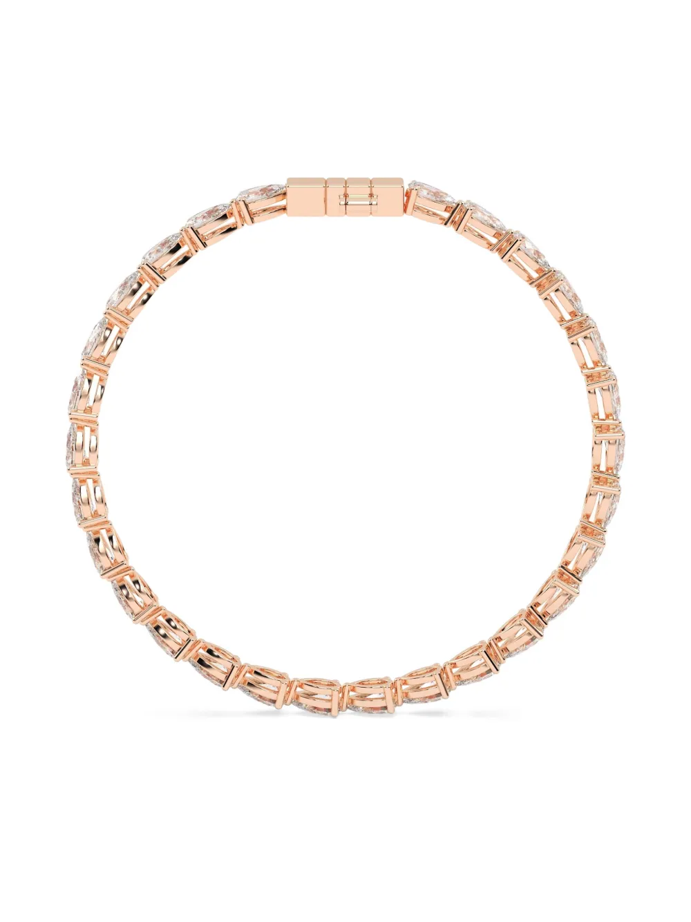 Tilla 14kt Rose Gold Tennis Bracelet In Gold