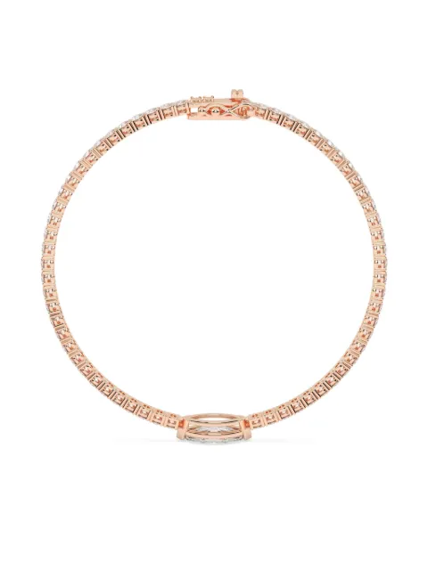 Tilla 14K rose gold diamond tennis bracelet