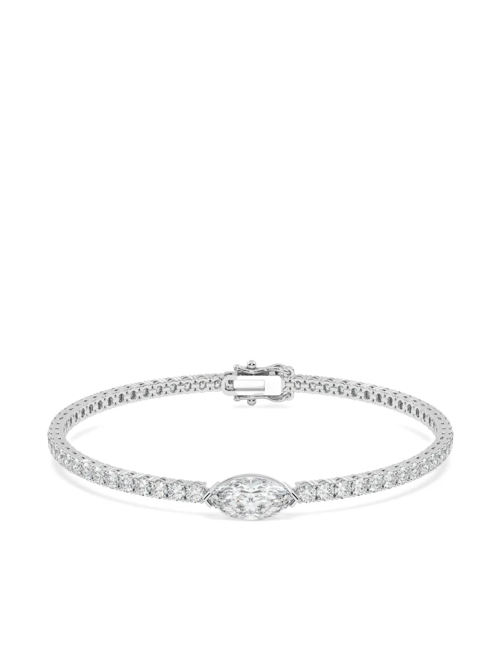 Tilla 14kt Tennis Bracelet In Silver