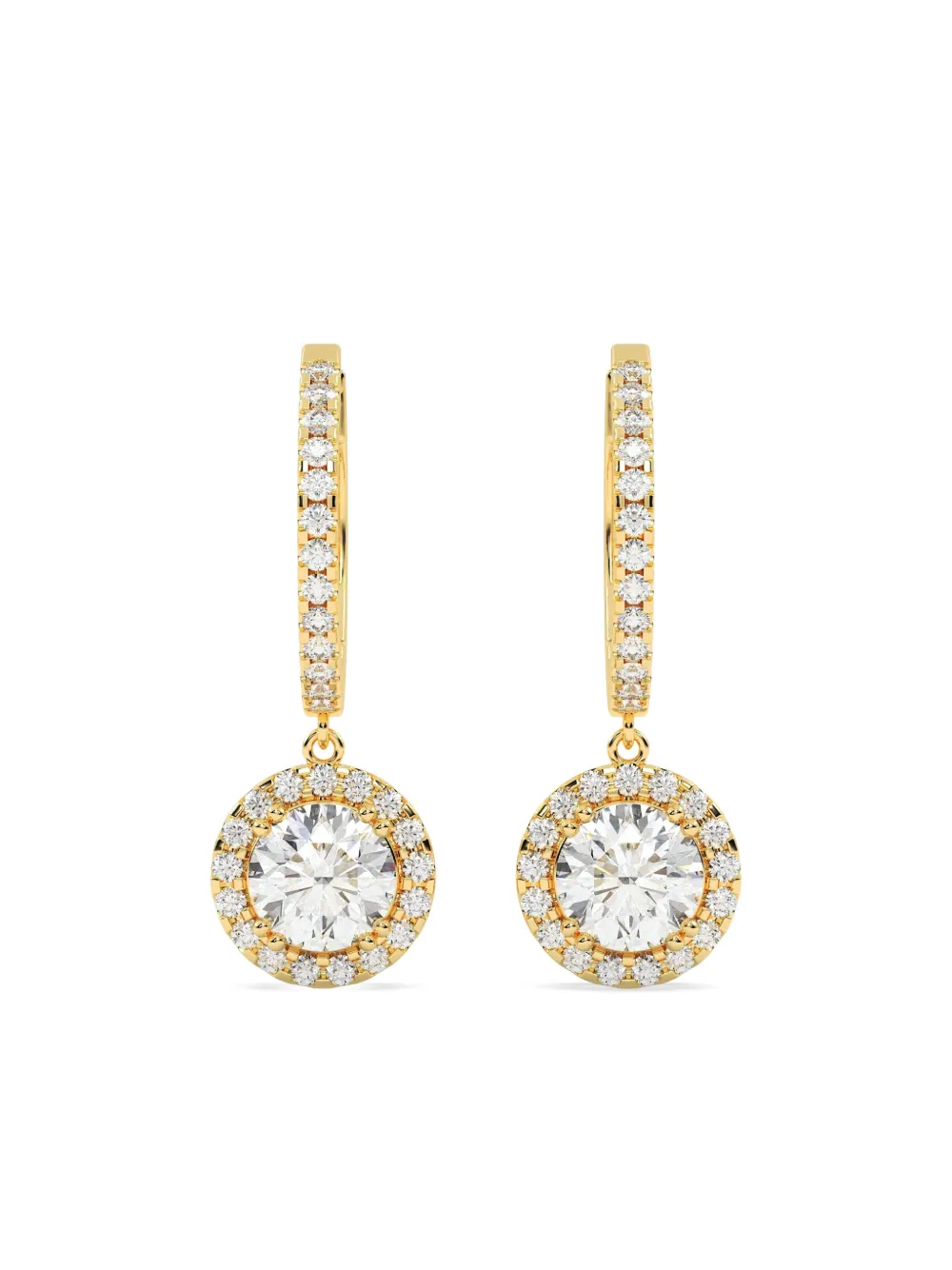 Tilla 14kt lab-grown diamond earrings - Oro