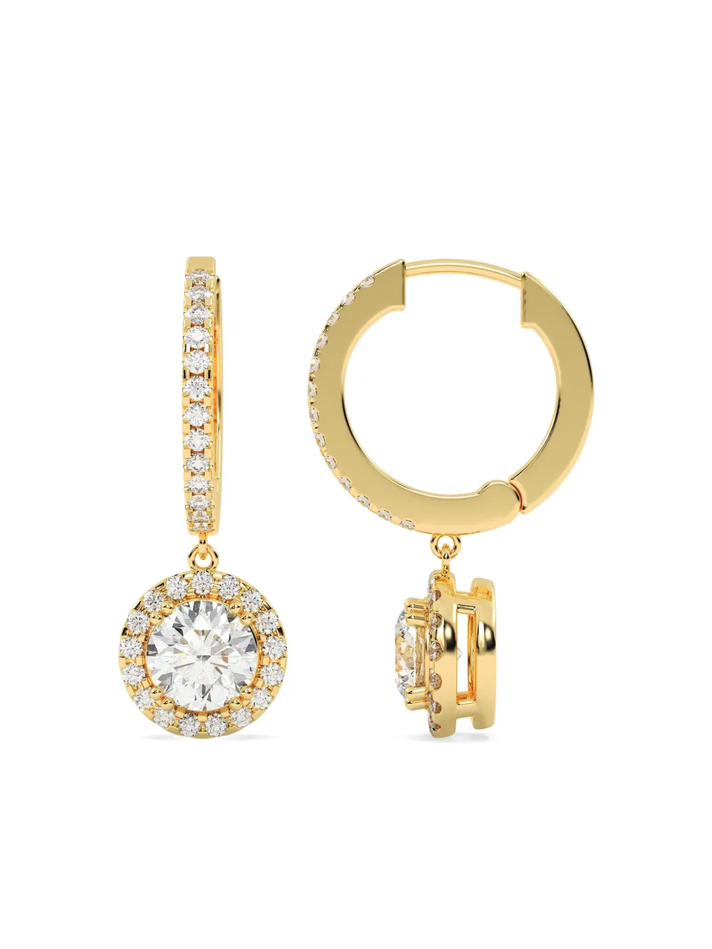  Tilla 14kt Lab-grown Diamond Earrings - Gold 