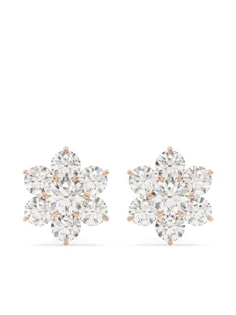 Tilla 14Kt  lab-grown diamond cluster earrings