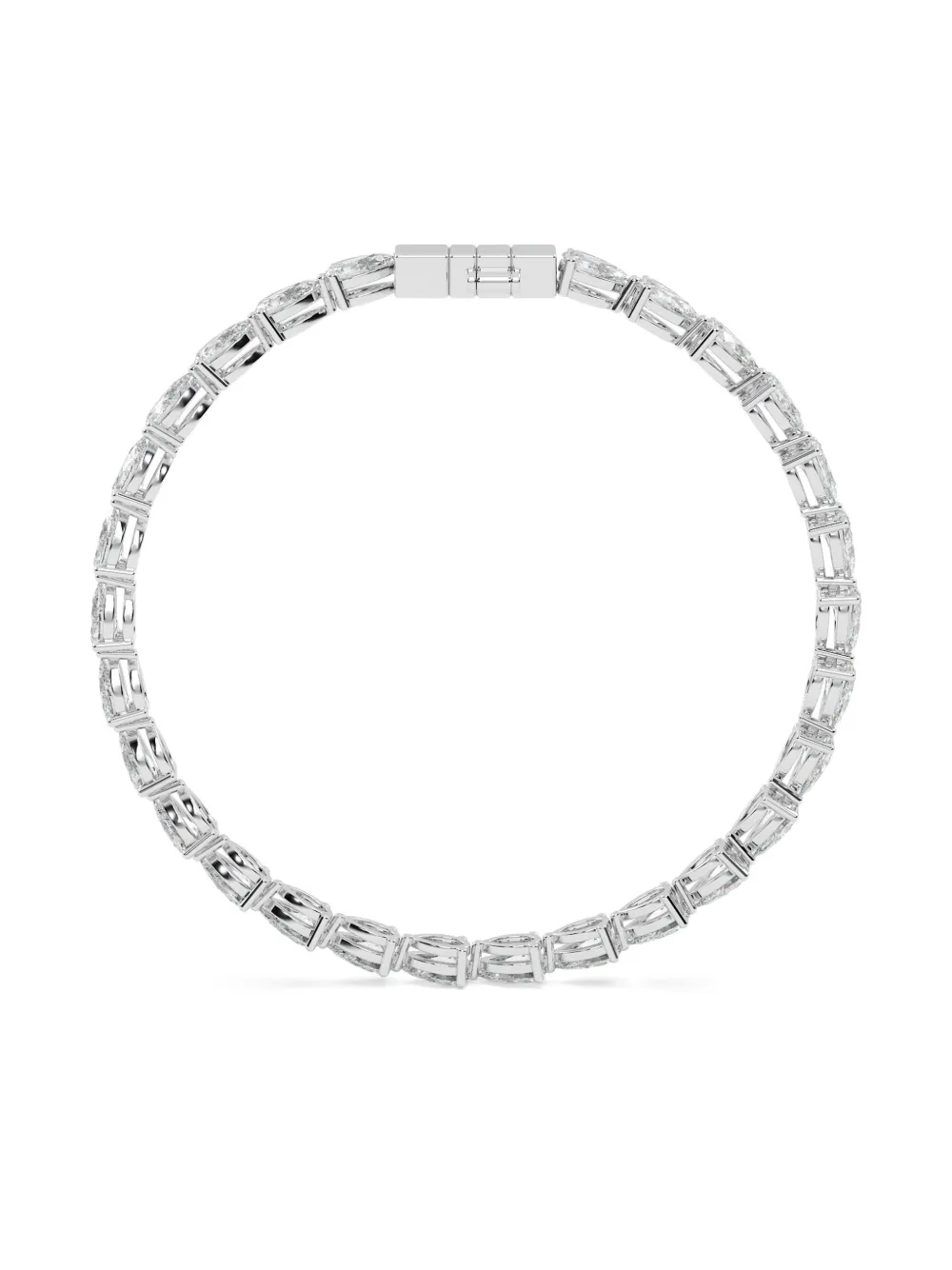 Tilla 14kt pear-cut bracelet - Argento