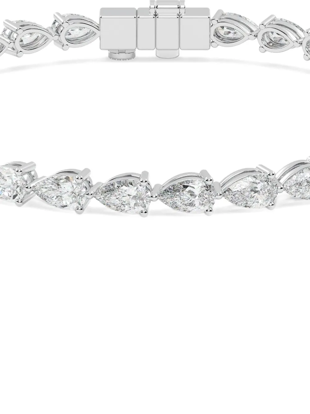 Tilla 14kt Pear-cut Bracelet In Silver