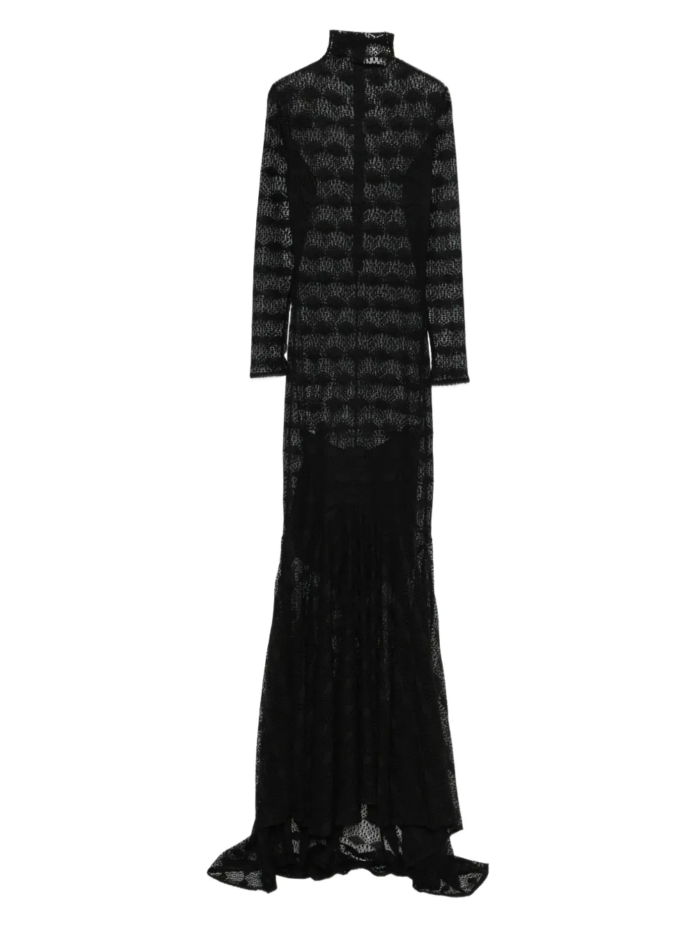 Atu Body Couture Long-sleeve Maxi Dress In Black