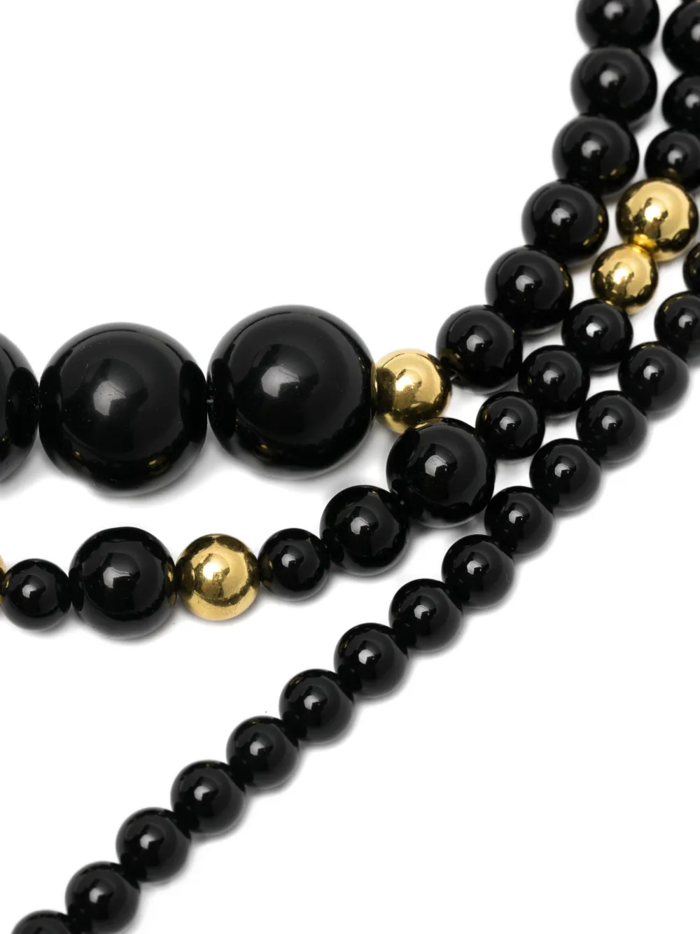 Atu Body Couture Layered Beaded Necklace In Black