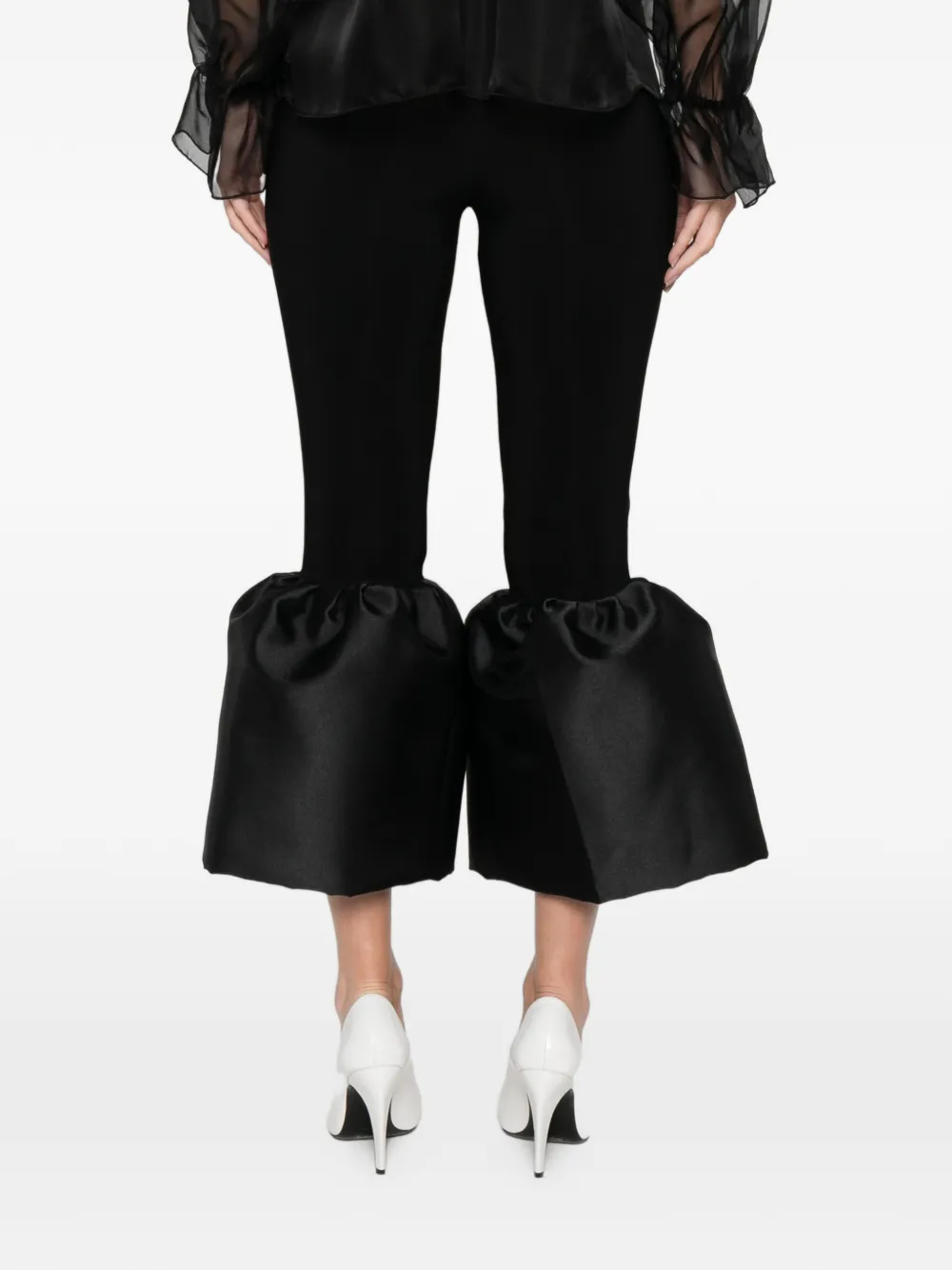 Atu Body Couture ruffled trousers - Zwart