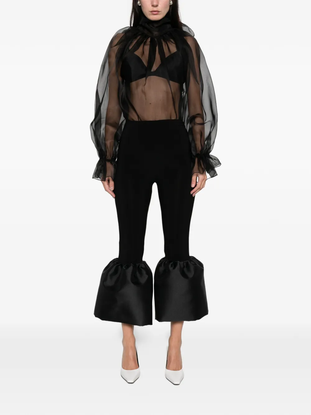 Atu Body Couture Ruffled High-neck Top In Multi