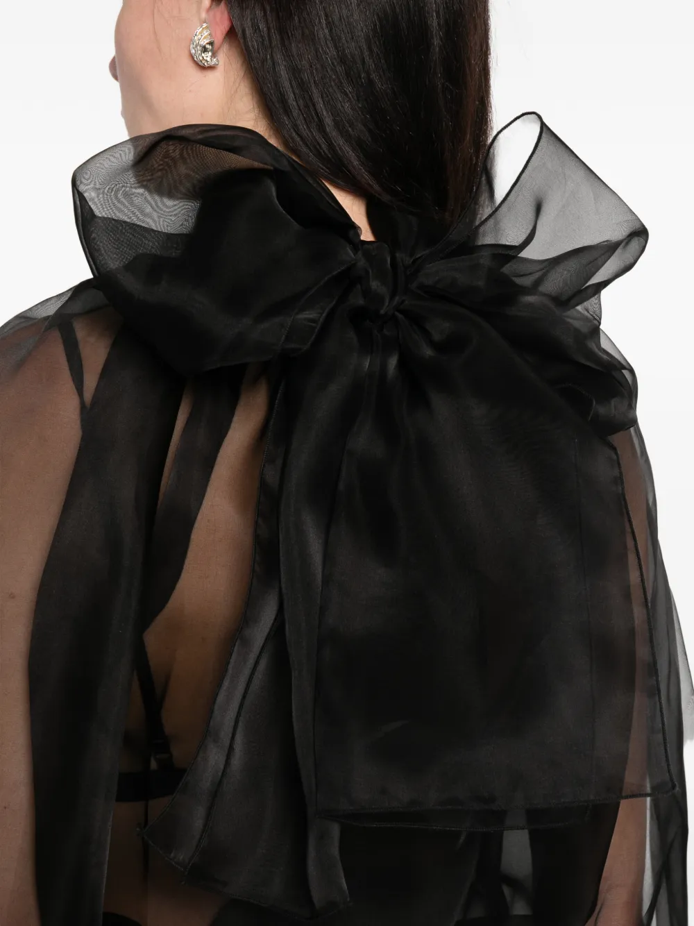 Atu Body Couture Ruffled High-neck Top In Multi