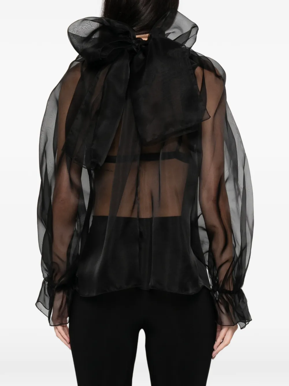 Atu Body Couture Ruffled High-neck Top In Multi