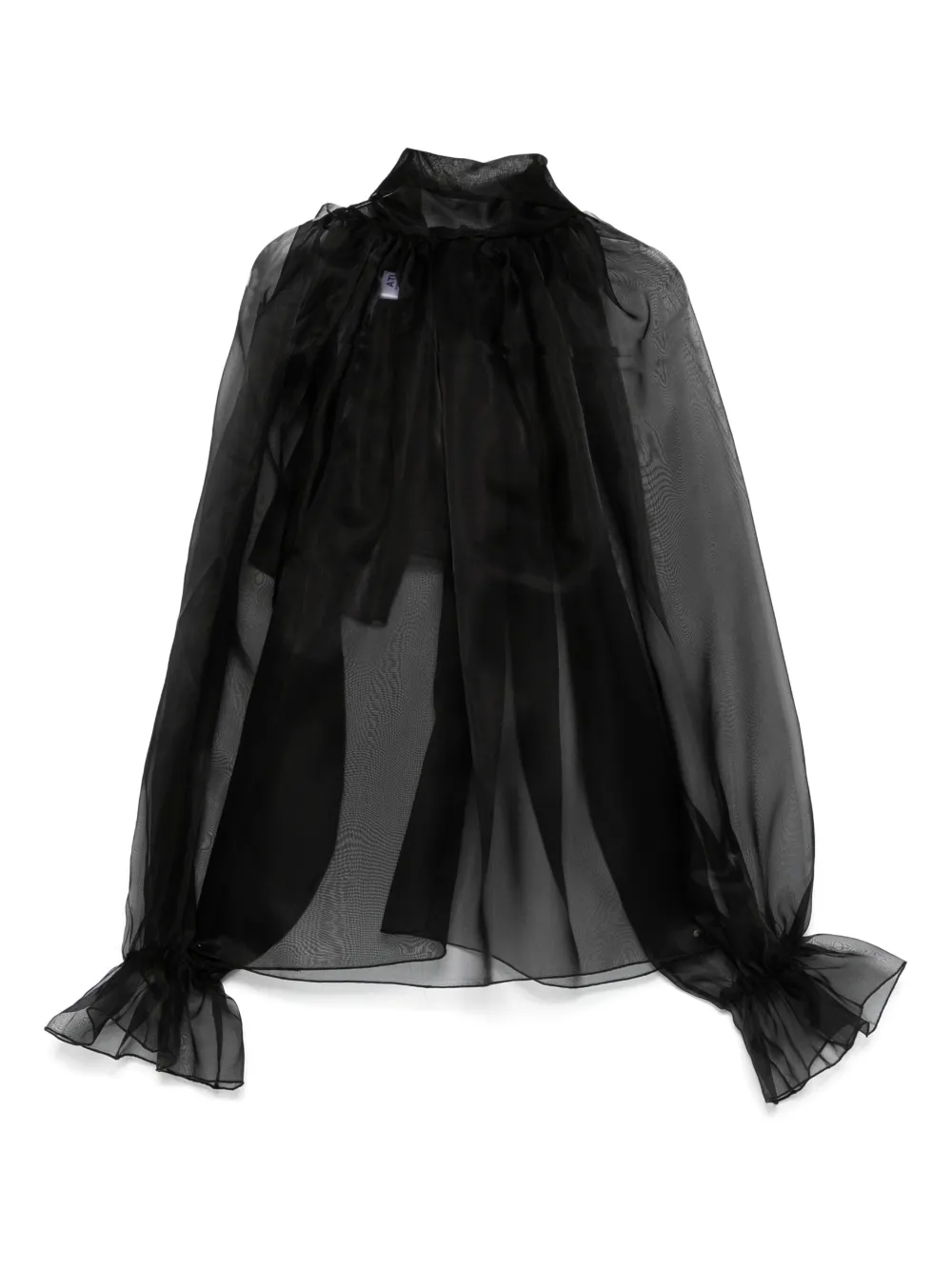 Atu Body Couture Ruffled High-neck Top In Multi