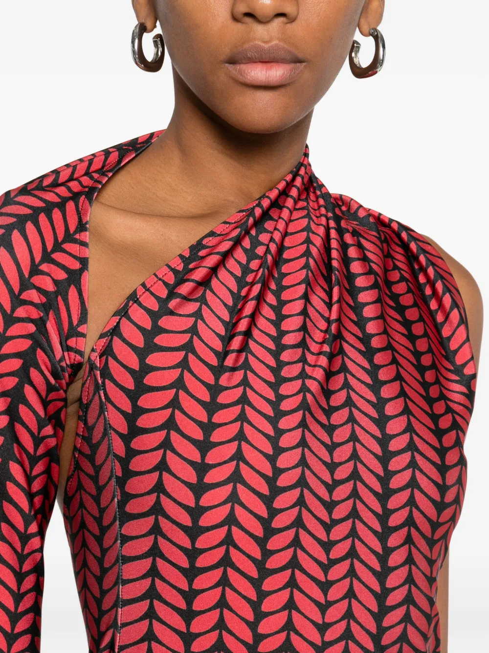 Atu Body Couture Asymmetrische maxi-jurk Rood