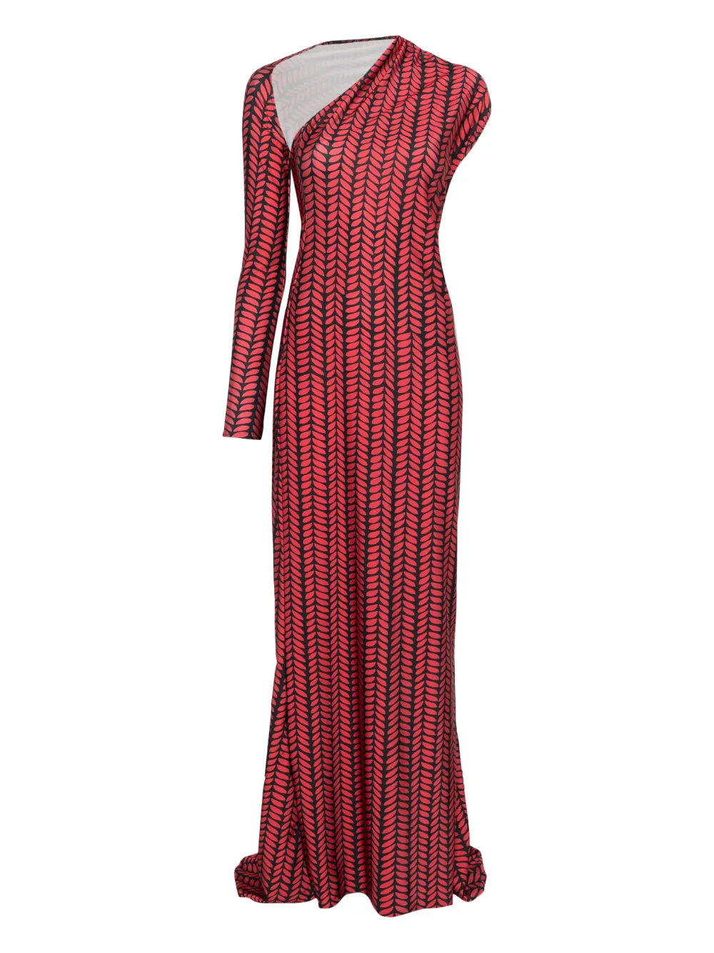 Atu Body Couture one-shoulder cut-out maxi dress - Rot