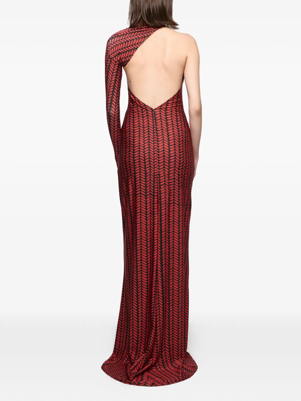 Atu Body Couture Asymmetrische maxi-jurk Rood