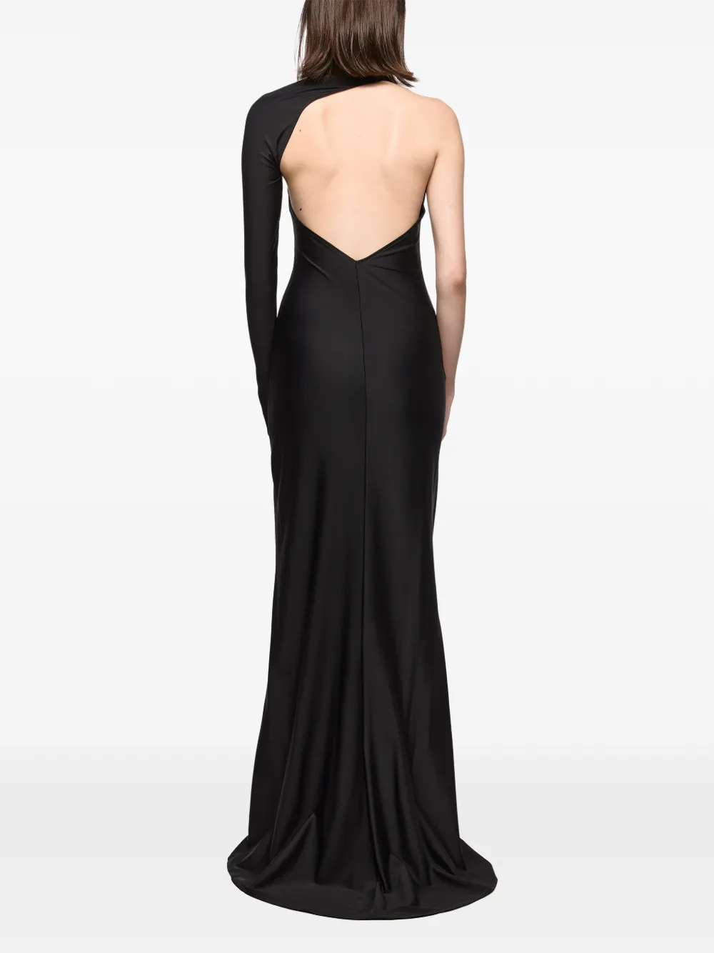 Atu Body Couture Asymmetrische maxi-jurk Zwart