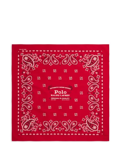 Polo Ralph Lauren Echarpe com logo paisley
