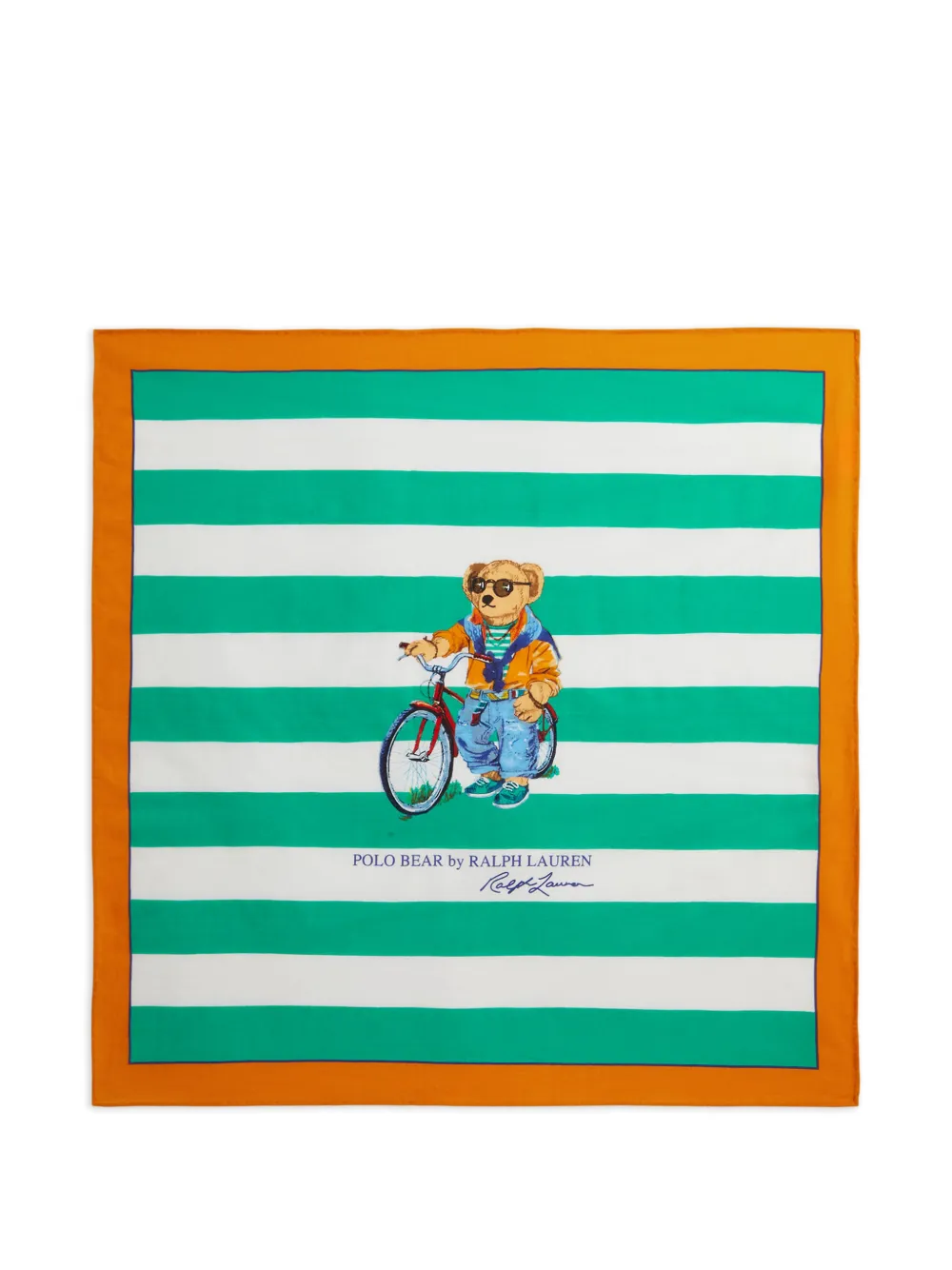 Polo Ralph Lauren striped square scarf - Grün