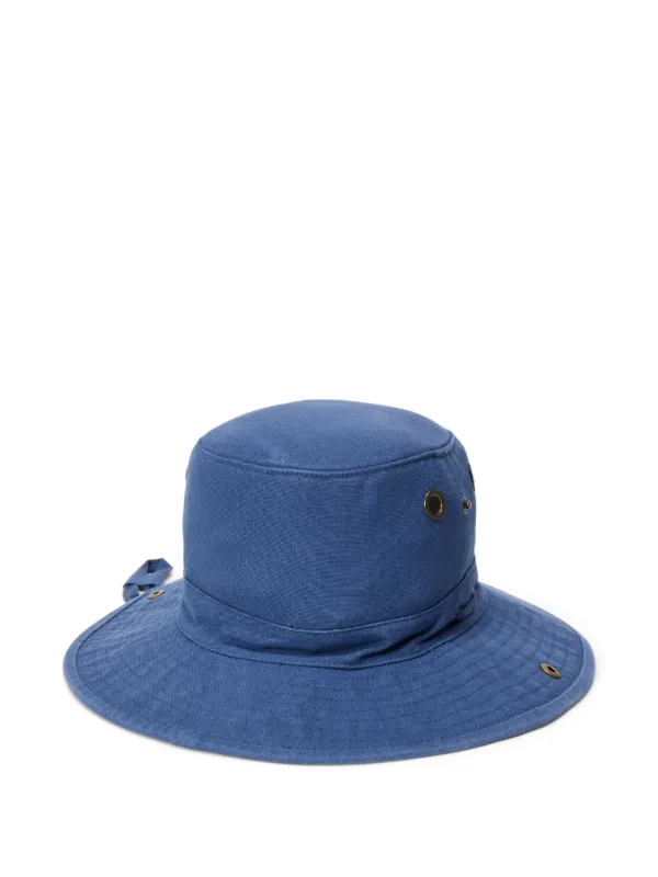 Polo Ralph Lauren logo-embroidered Canvas Bucket Hat | Blue