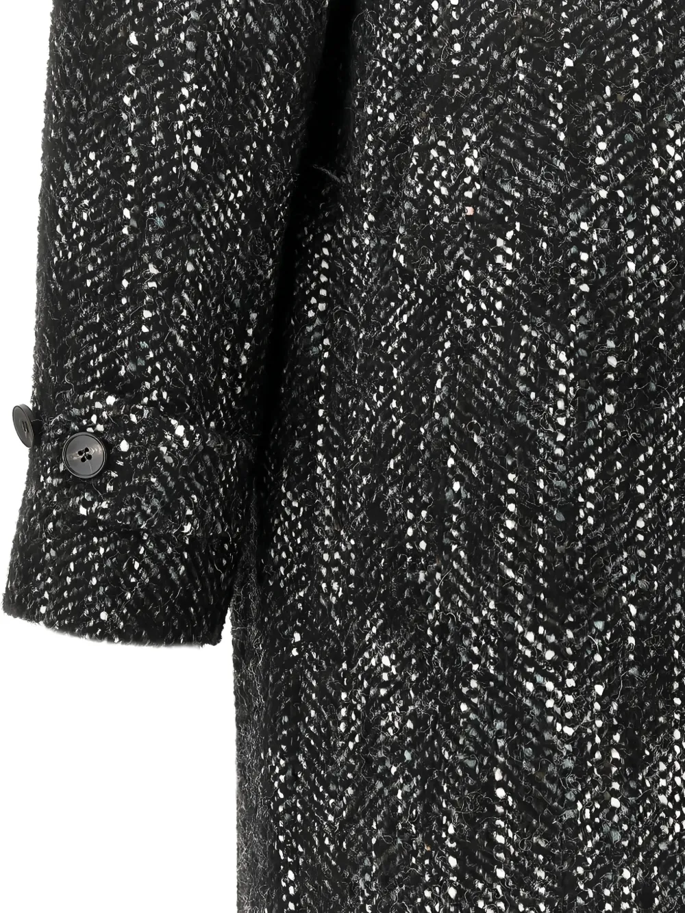 BRERAS MILANO buttoned herringbone single-breasted coat | Single Breasted Coats | Image 2