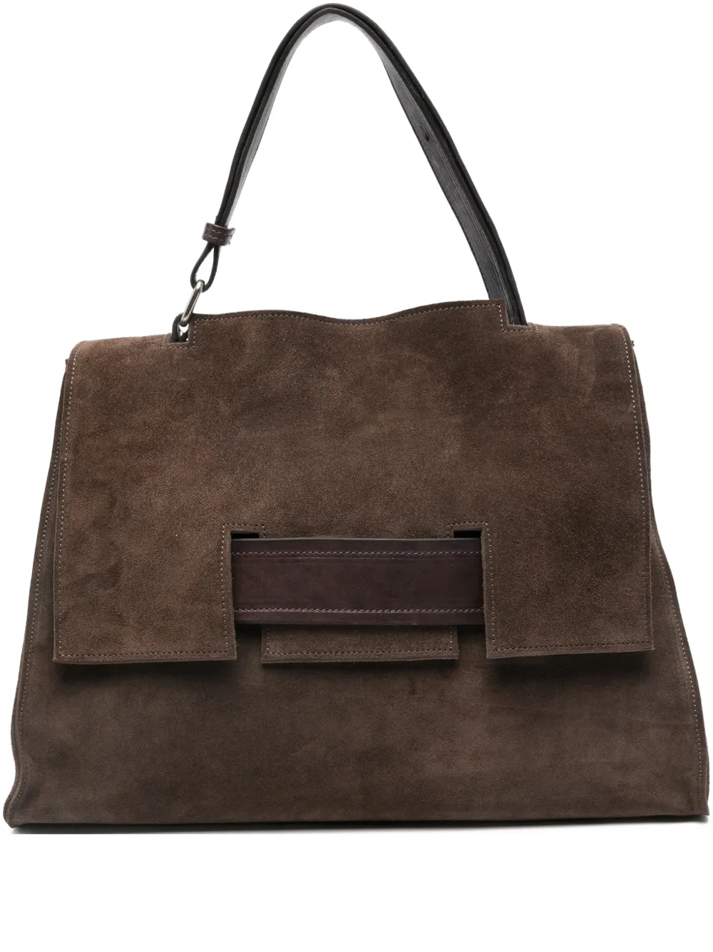 SOMMET flap strap tote bag | Brown | Image 1