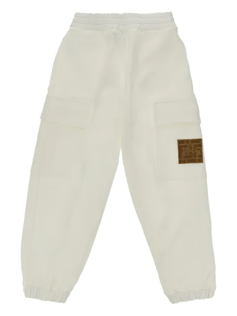 Fendi Kids pantalones cargo con parche del logo