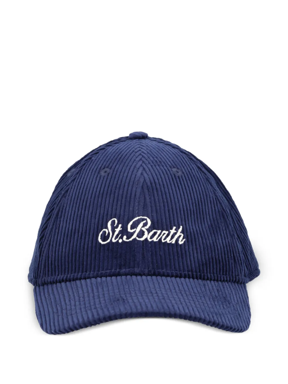MC2 Saint Barth embroidered corduroy baseball cap - Blu