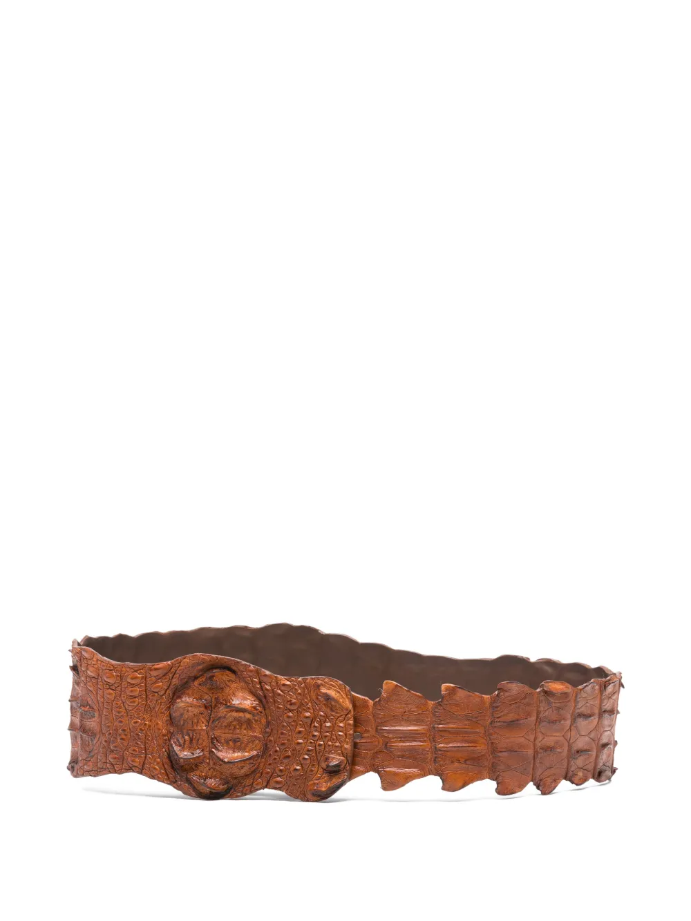 SOMMET crocodile-leather belt - Marrone
