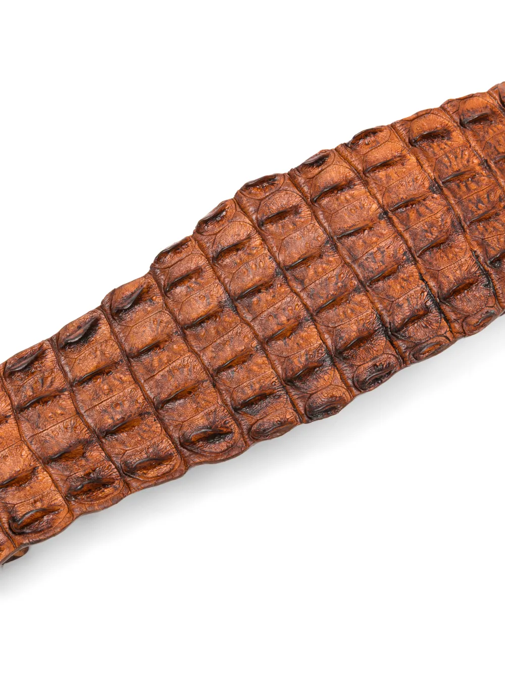  Sommet Crocodile-leather Belt - Brown 