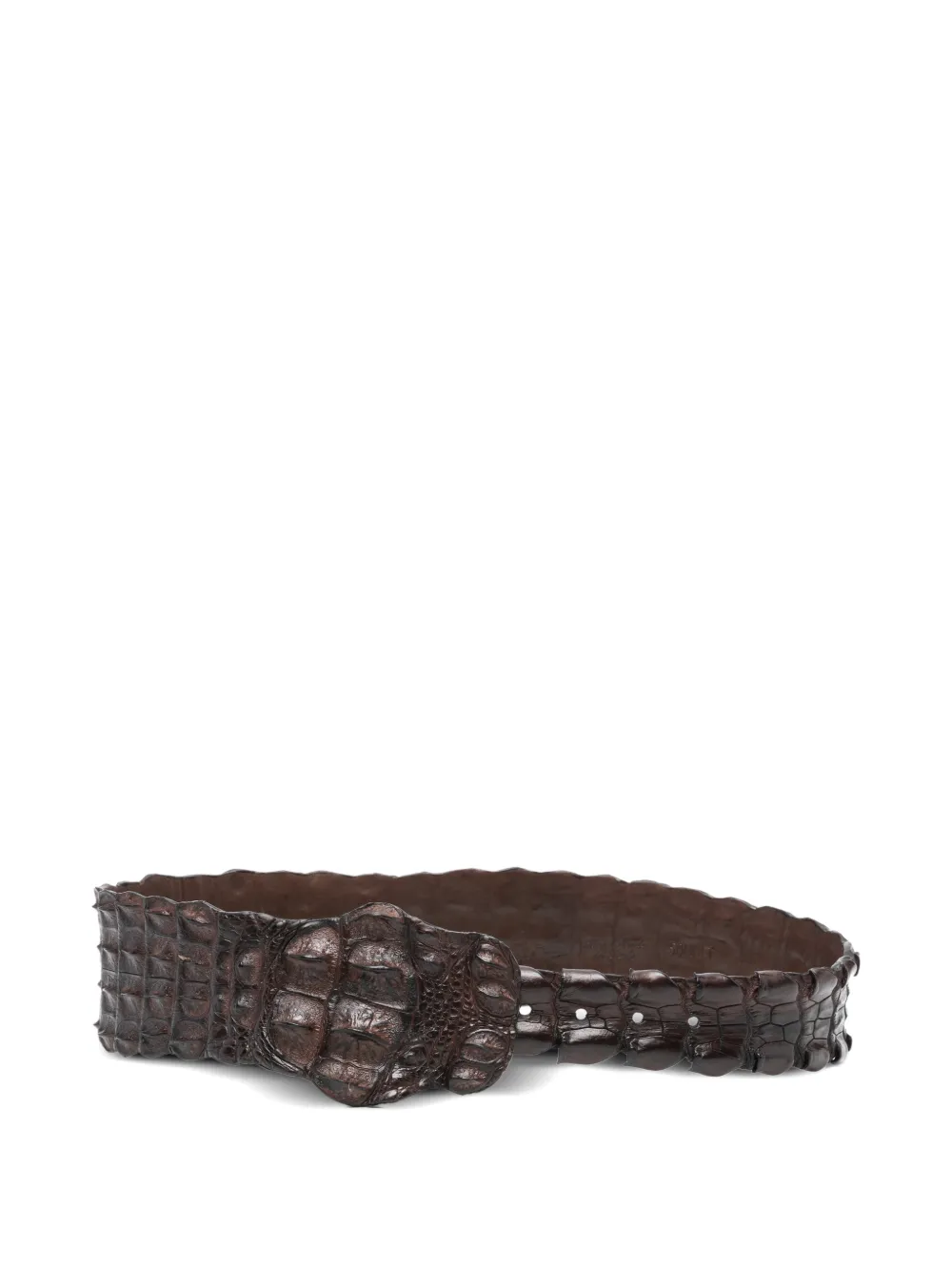 SOMMET crocodile-leather belt - Marrone