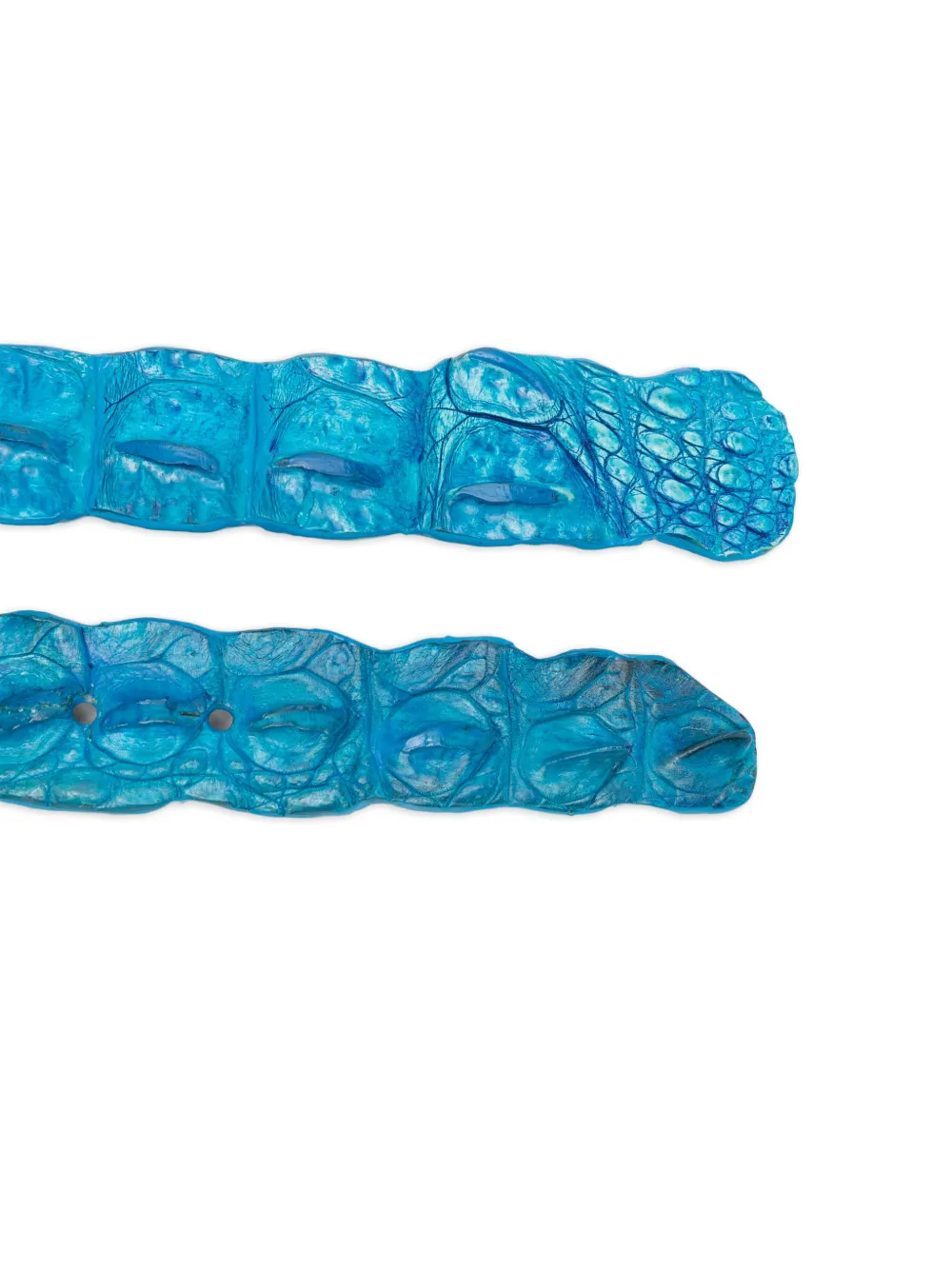 SOMMET crocodile-leather belt - Blauw