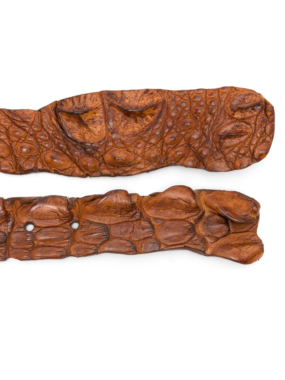 SOMMET crocodile-leather belt - Bruin