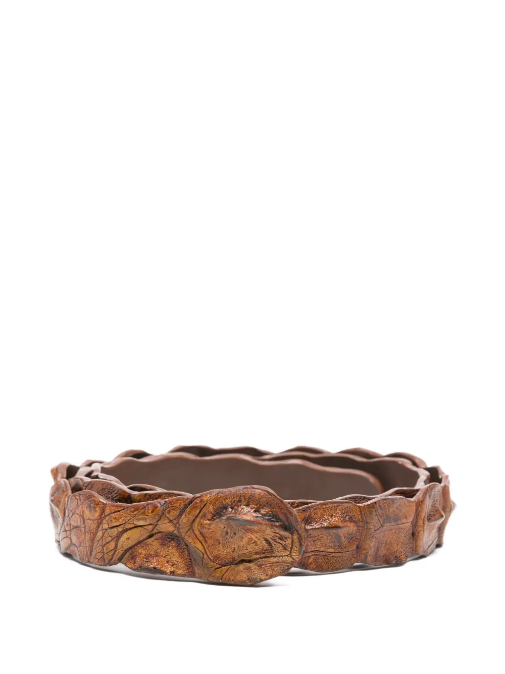 SOMMET crocodile-leather belt - Marrone