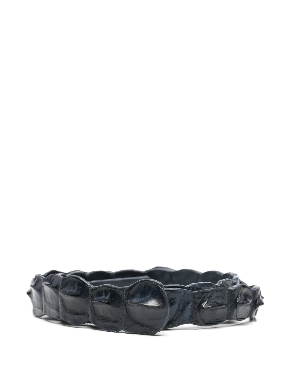 SOMMET crocodile-leather belt - Blu