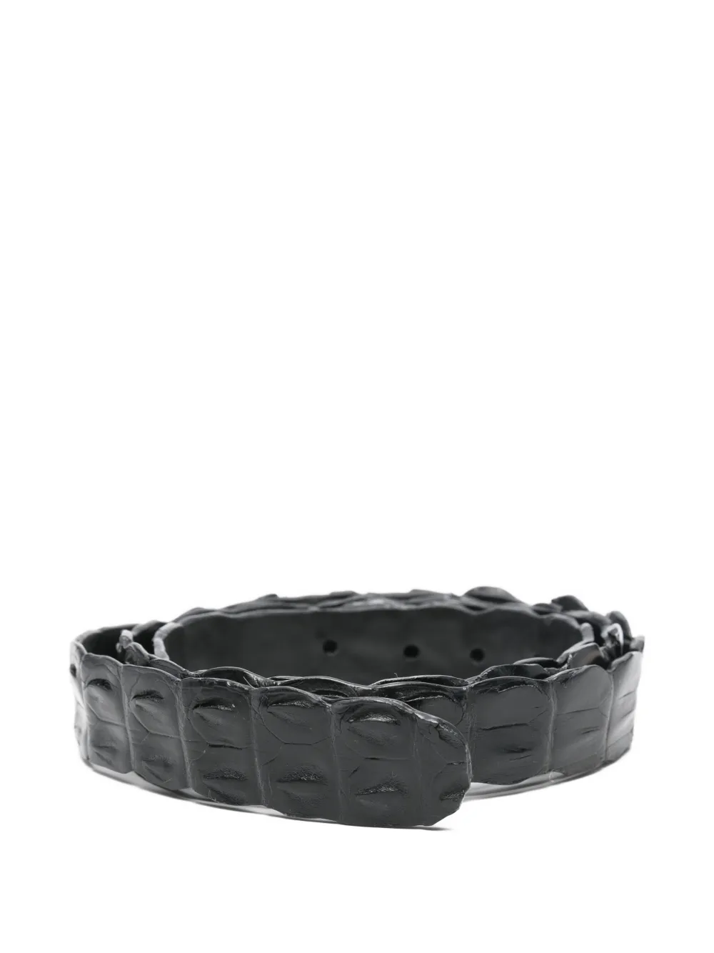 SOMMET crocodile-leather belt - Nero