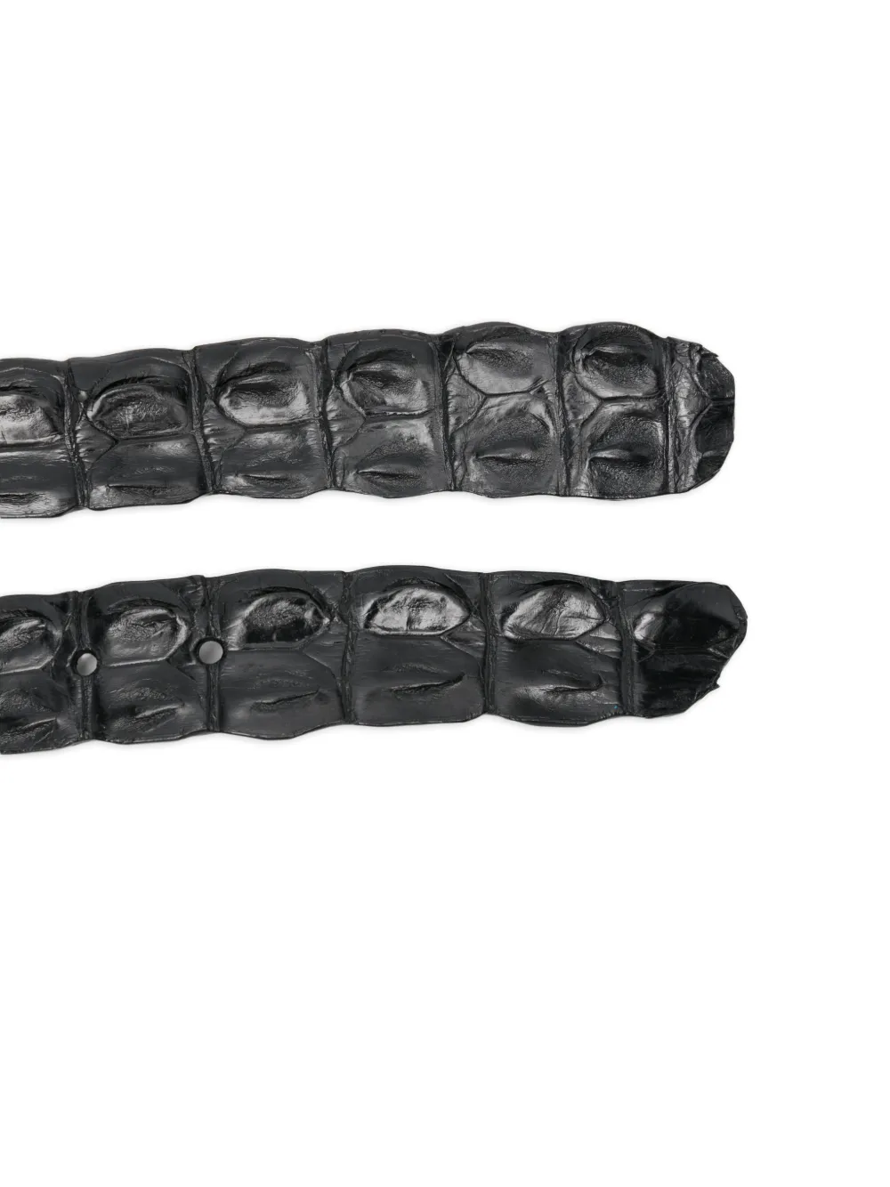 SOMMET crocodile-leather belt - Zwart